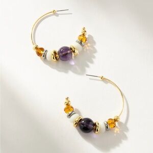 UNCOMMON JAMES BEAD HOOP EARRINGS